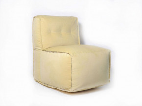 Прямое модульное бескаркасное кресло Комфорт (Желтый велюр) в Нижней Туре - nizhnyaya-tura.germes-mebel.ru | фото